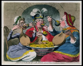 Monstrous Craws à un nouveau festin de coalition, publié par S.W. Fores en 1787